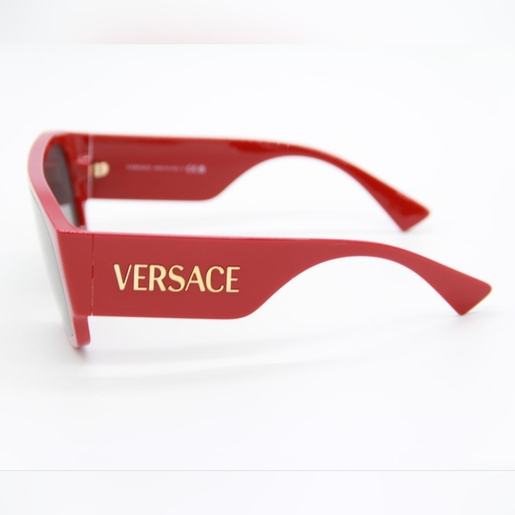 NEW VERSACE VE4439 5388/87 UNISEX RED  SHIELD SUNGLASSES VERSACE MOD 4439 538887 - Picture 6 of 11